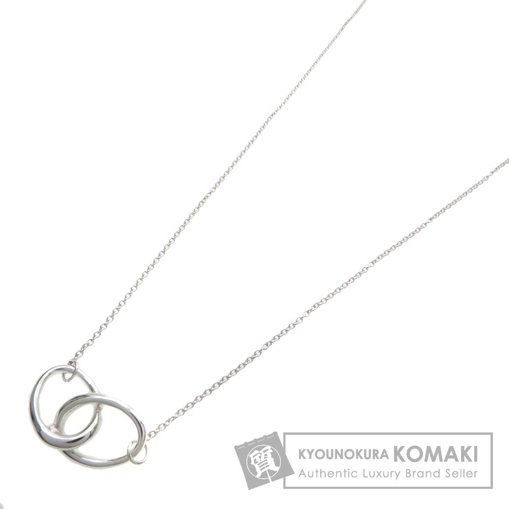 Tiffany Double Loop Necklace Silver Tiffany